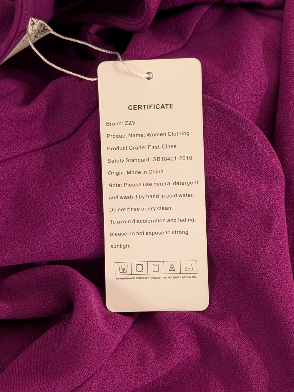 ZZV Women’s Purple Wrap Maxi Dress Size M Ruffle Sleeve V Neck New With Tags - Picture 5 of 5